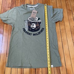 Landmark Project Tshirt Smokey The Bear Mens Small Green Outdoor Nature New