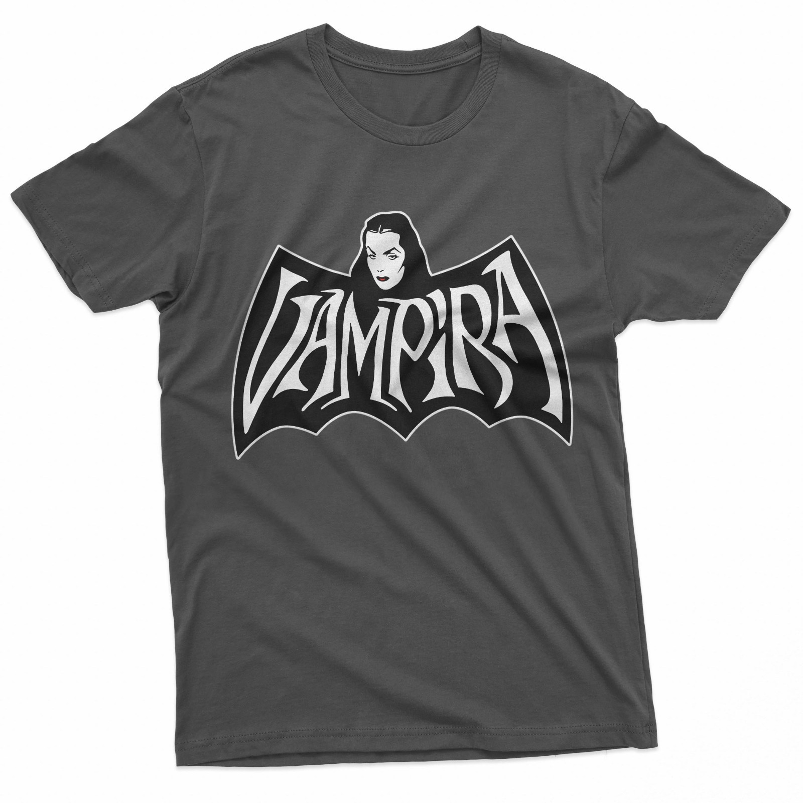 Gothic Bat Wing Crest Lady Retro Horror Art T-Shirt gallery