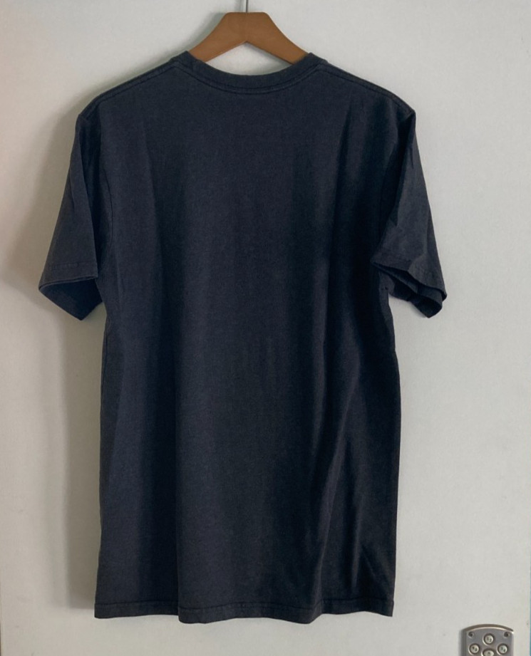 Patagonia Mens Size M Recycled Cotton Poly Gray Logo Short Sleeve Tee Shirt gallery
