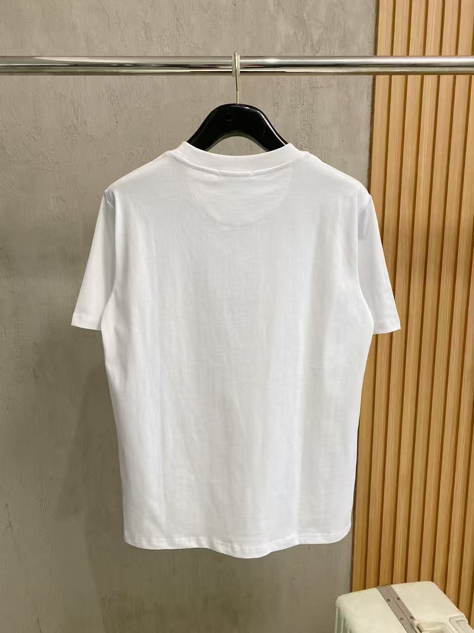 Brunello Cucinelli Men’s White Cotton Crewneck T-Shirt Casual Luxury SIZE S-2XL gallery