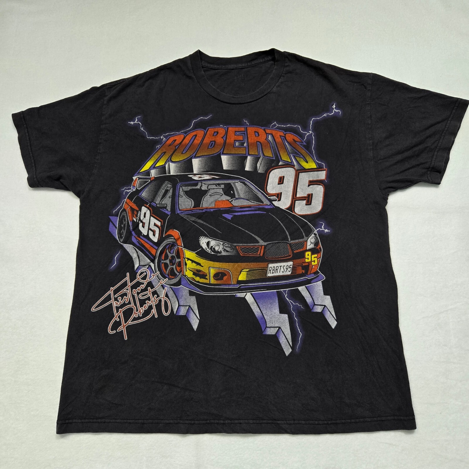 Vintage J Galt T-Shirt Unisex One Size Racing Triston Roberts 95 Cars Graphic gallery