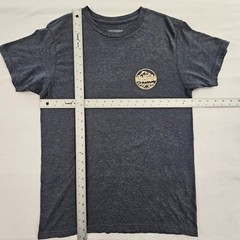 Voyager Mountains Forests Blue Short Sleeve Cotton Blend T-Shirt Men’s M