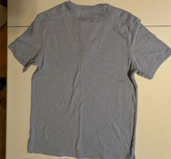 Apt.9 Men’s Premier Flex Cotton Blend Blue Heather Short Sleeved Henley Medium