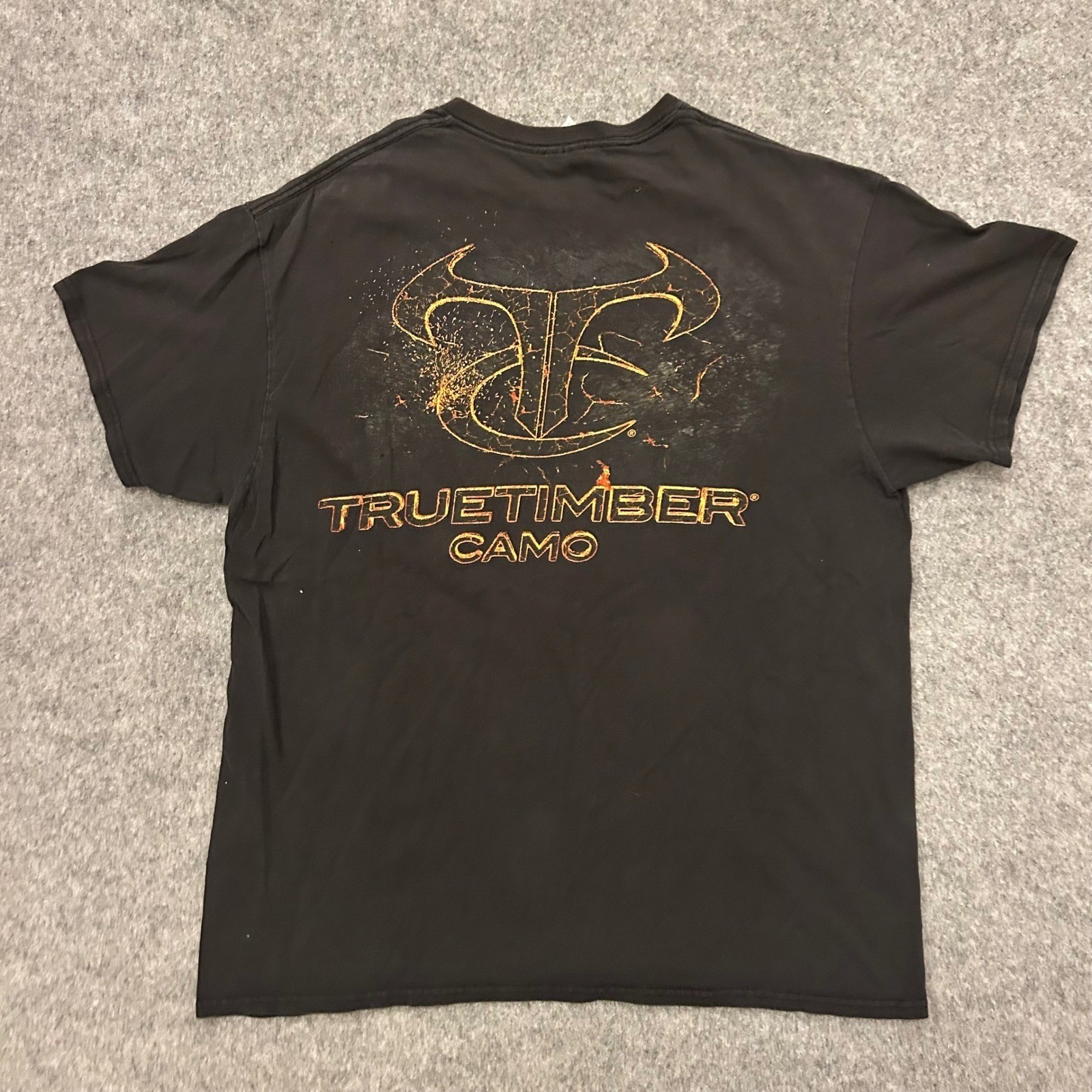 Delta Pro Weight Truetimber Camo Black Center Logo T Shirt Adult Large gallery