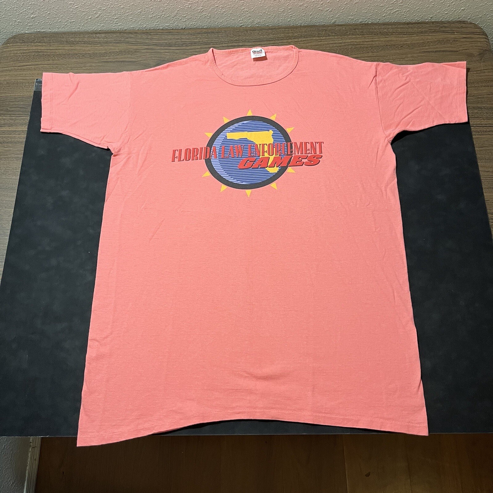Vintage Cops Shirt Breaking the Law Single Stitch USA Florida Police Games USA