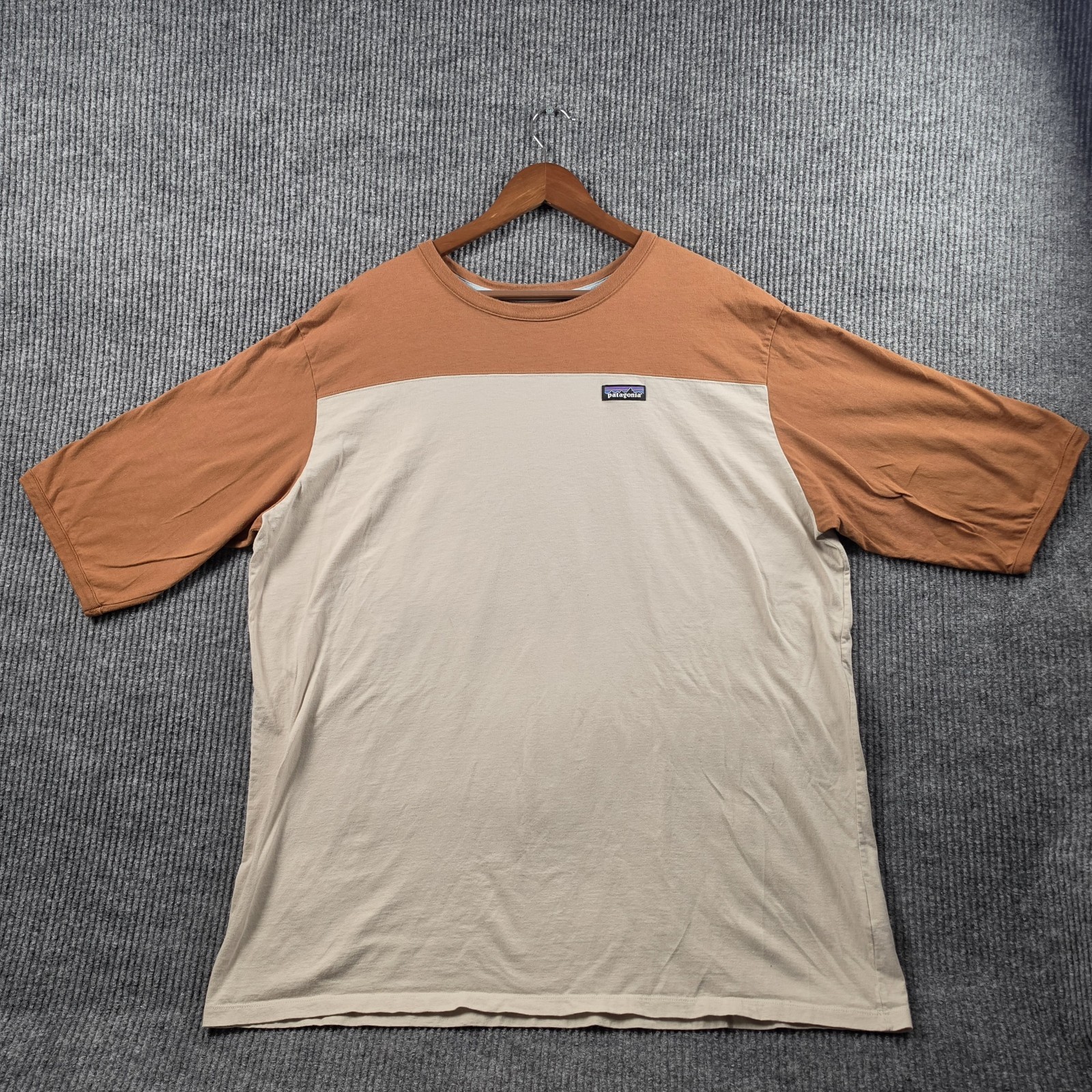 Patagonia Mens XXL Colorblock T-Shirt Organic Cotton Short Sleeve Tee Gorpcore gallery