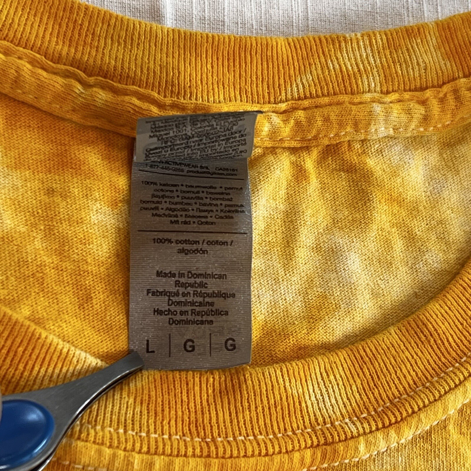 DRIP T-Shirt Men’s LARGE Yellow Tie Dye Rose Smiley Face Psychedelic Tokyo Japan gallery