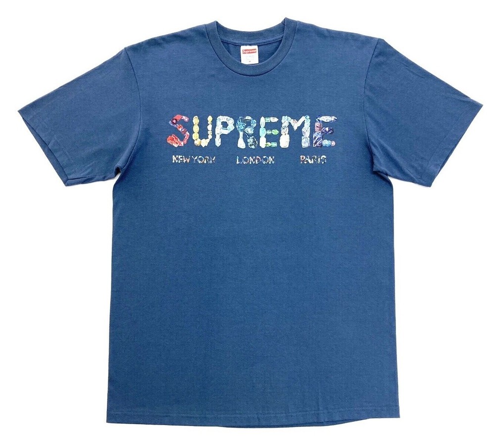 Supreme Crystals Tee Dark Slate Size M SS18 T-Shirt