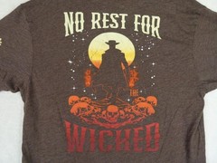 Grunt Style Men’s Large Brown No Rest For The Wicked Cotton Blend T-Shirt