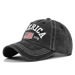 Men’s American Flag Patriot Baseball Cap Unisex Retro Washed USA Dad Hat Adju…