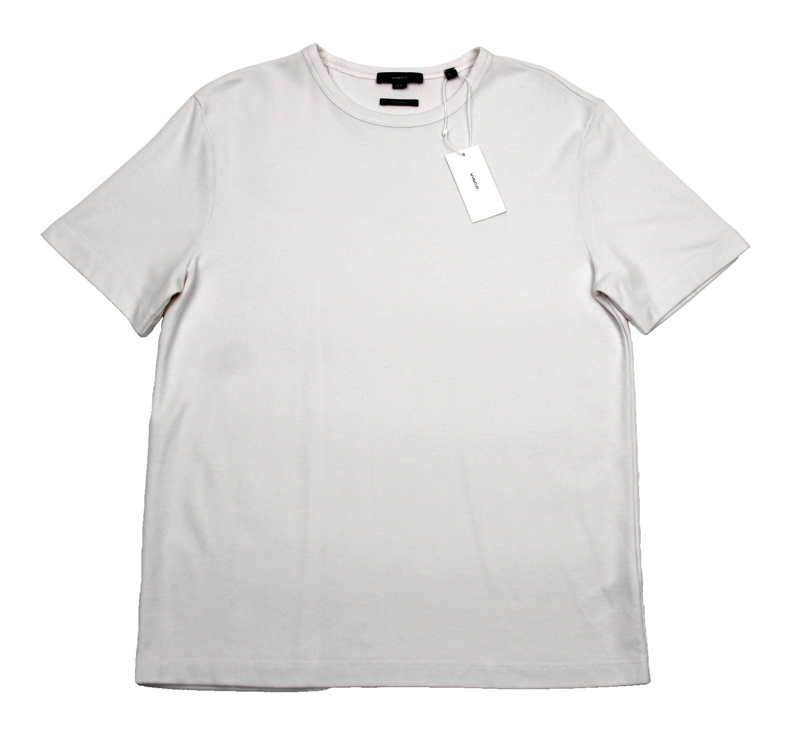 Vince Shirt Mens Medium White Pima Cotton Crew Neck Short Sleeve Tee Casual