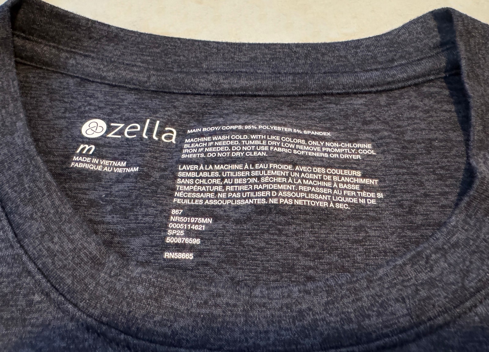 Zella T Shirt Mens M Navy Eclipse Short Sleeve NWT - NR501975MN gallery