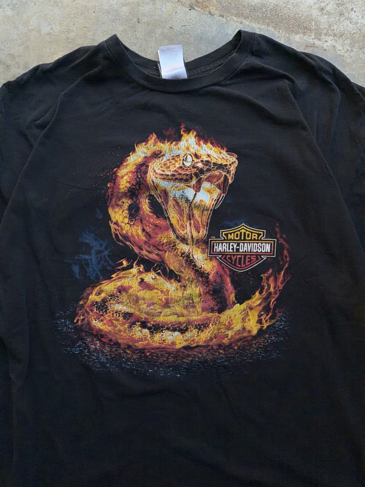 Rare Harley Snake Design 2xl T-Shirt gallery