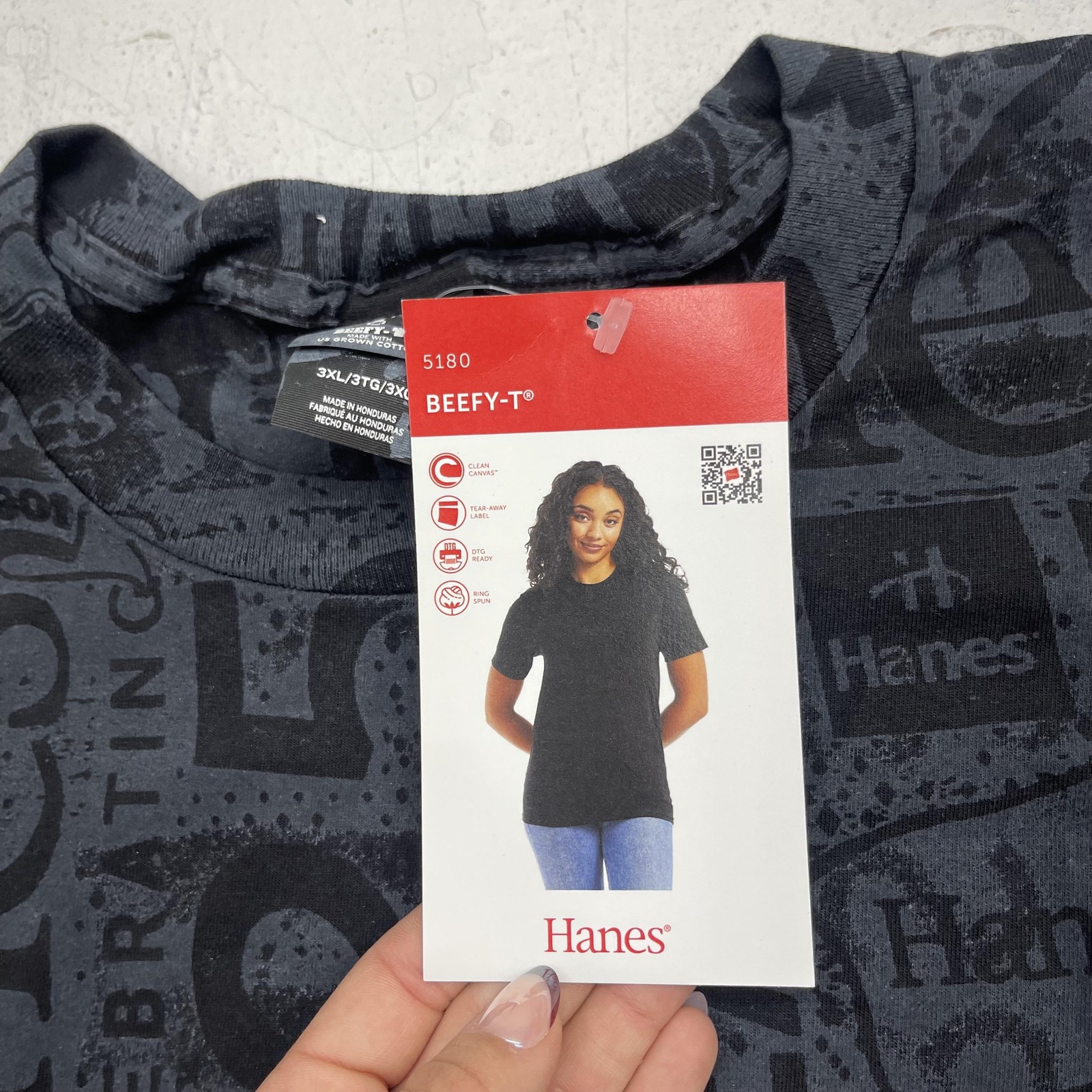 Hanes Shirt Mens 3XL Gray 125 Years Anniversary Graphic Tee Beefy-T 5180 Allover gallery