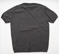 NWT CRUCIANI Charcoal Cotton Lightweight Reverse Stitch Slim S/S Shirt S (EU 48)