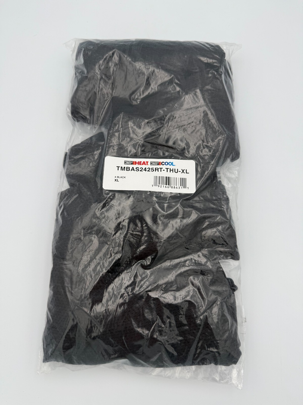 32 Degrees Heat / Cool Men's T-Shirts 4-Pack XL Black New gallery