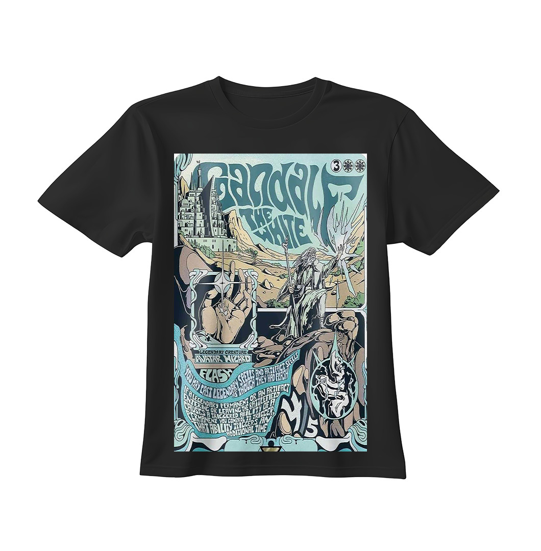 The Lord Of The Rings Gandalf The White Shirt S-3XL Gandalf MTG Graphic T Shirt gallery