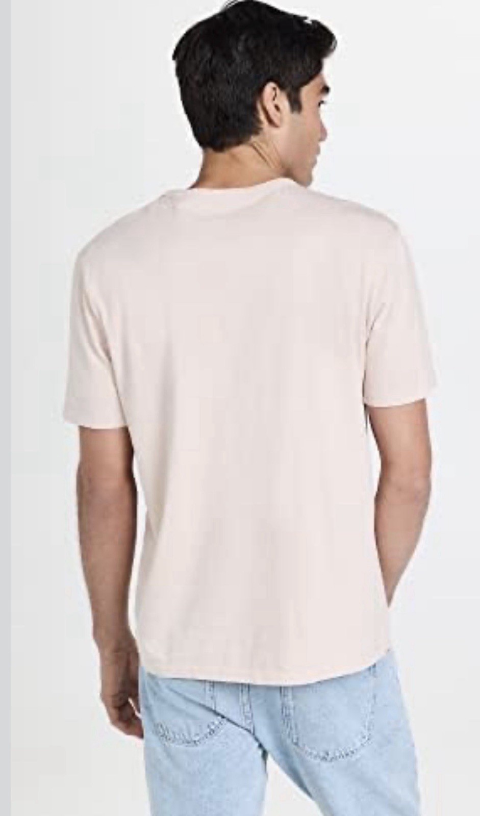 Vince Men’s Cotton T-Shirt Medium Warm Nude Made in USA gallery
