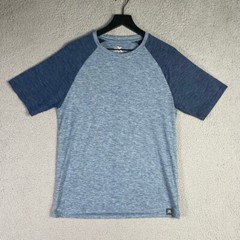 ZeroXposur Men’s Blue Raglan Active Short Sleeve Shirt Size S Lightweight