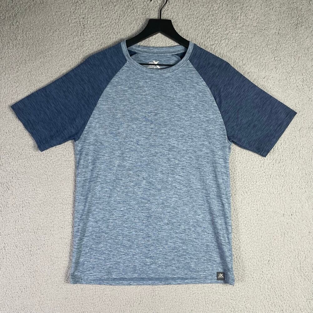 ZeroXposur Men's Blue Raglan Active Short Sleeve Shirt Size S Lightweight gallery
