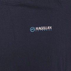 Magellan Outdoors Short Sleeve Crew Neck T-Shirt Mens Size Large L Navy