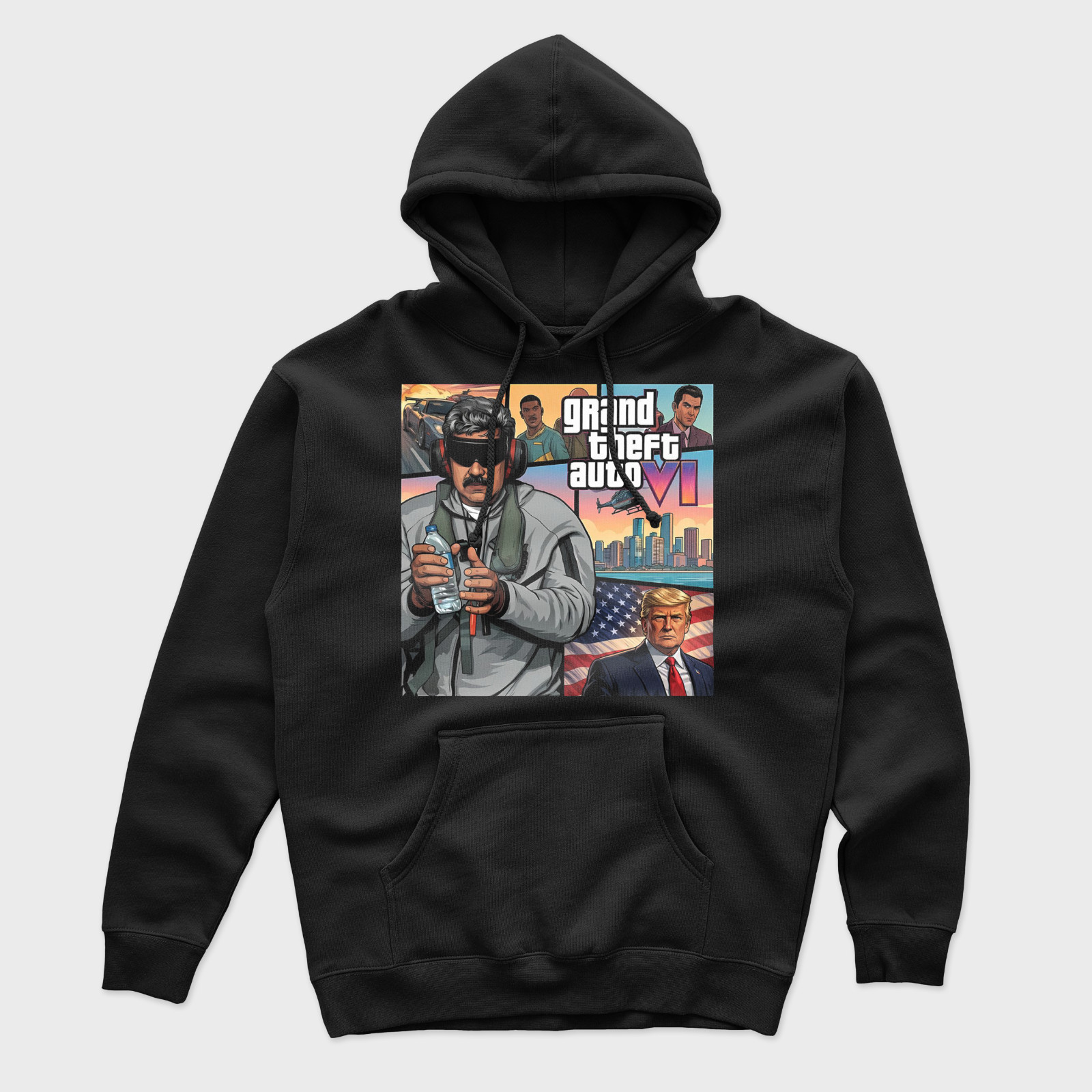 MADURO CAPTURED GTA T-Shirt Black S-3XL Trump Venezuela USA US Forces Gift Funny gallery