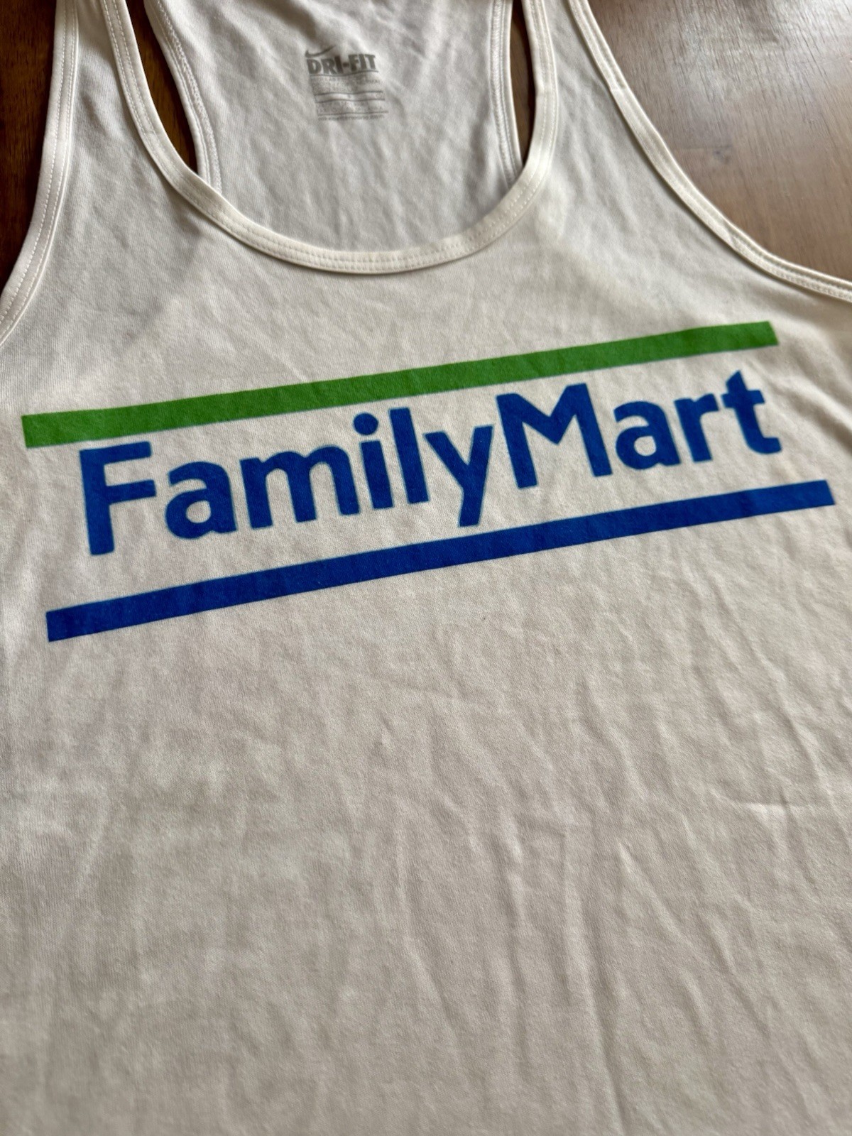 Family Mart Konbini Convenience Store Japan Women Nike Dri-Fit White Top Small gallery