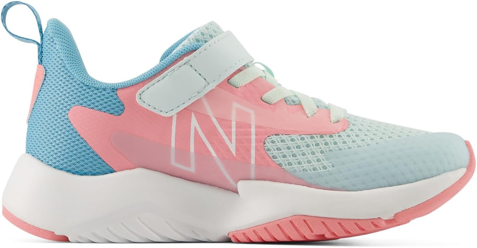 New Balance Kids Rave Run V2 Bungee - Glint Blue/Double Bubble - 13.5 Wide Littl gallery