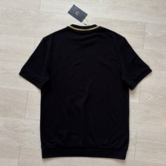 BNWT Fred Perry M7 Crew Neck Pique T-Shirt Black Gold Mens Size Medium Mod 60s
