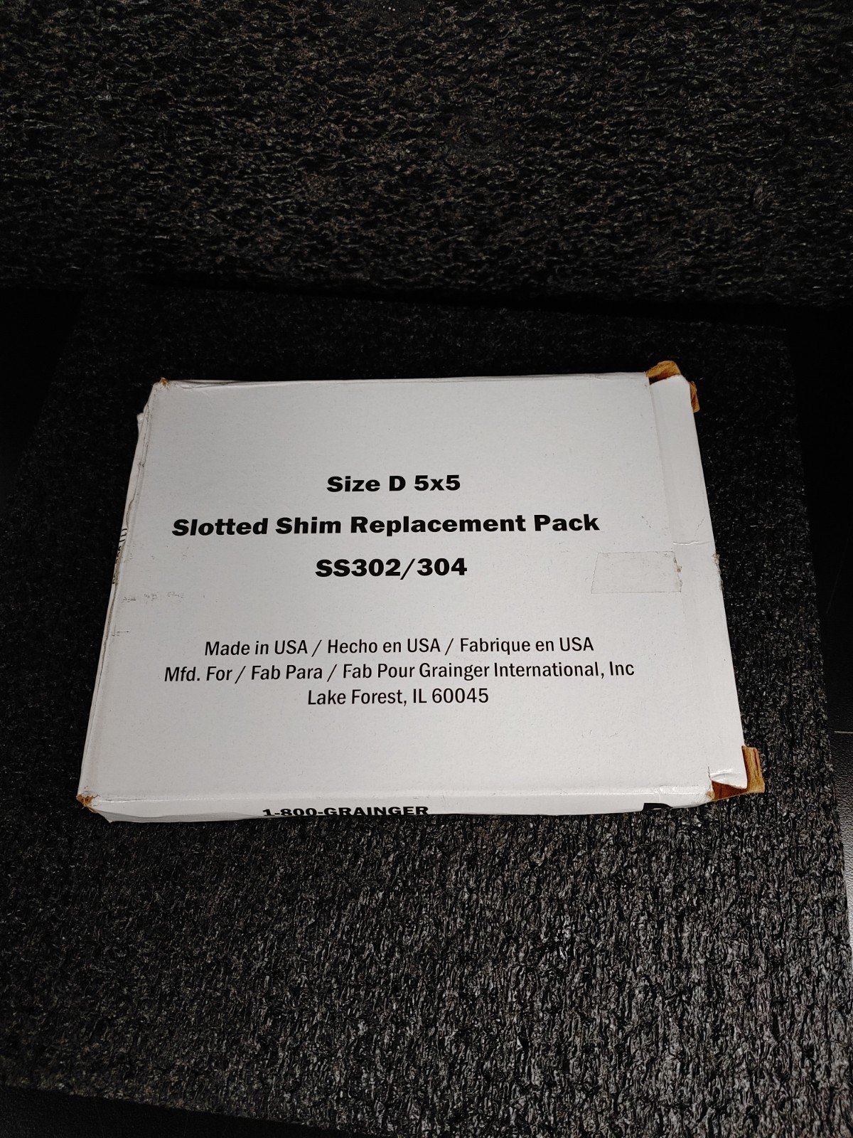 10pk GD050-10 Size D 5X5 Slotted Shim Replacement Pack SS302/304
