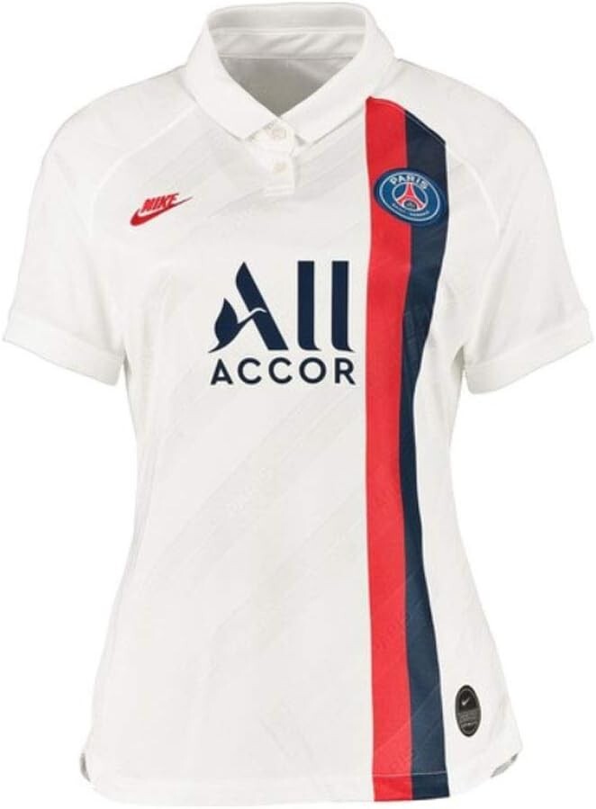 Nike 2019-20 PSG Womens Third Jersey – White-Red-Navy M