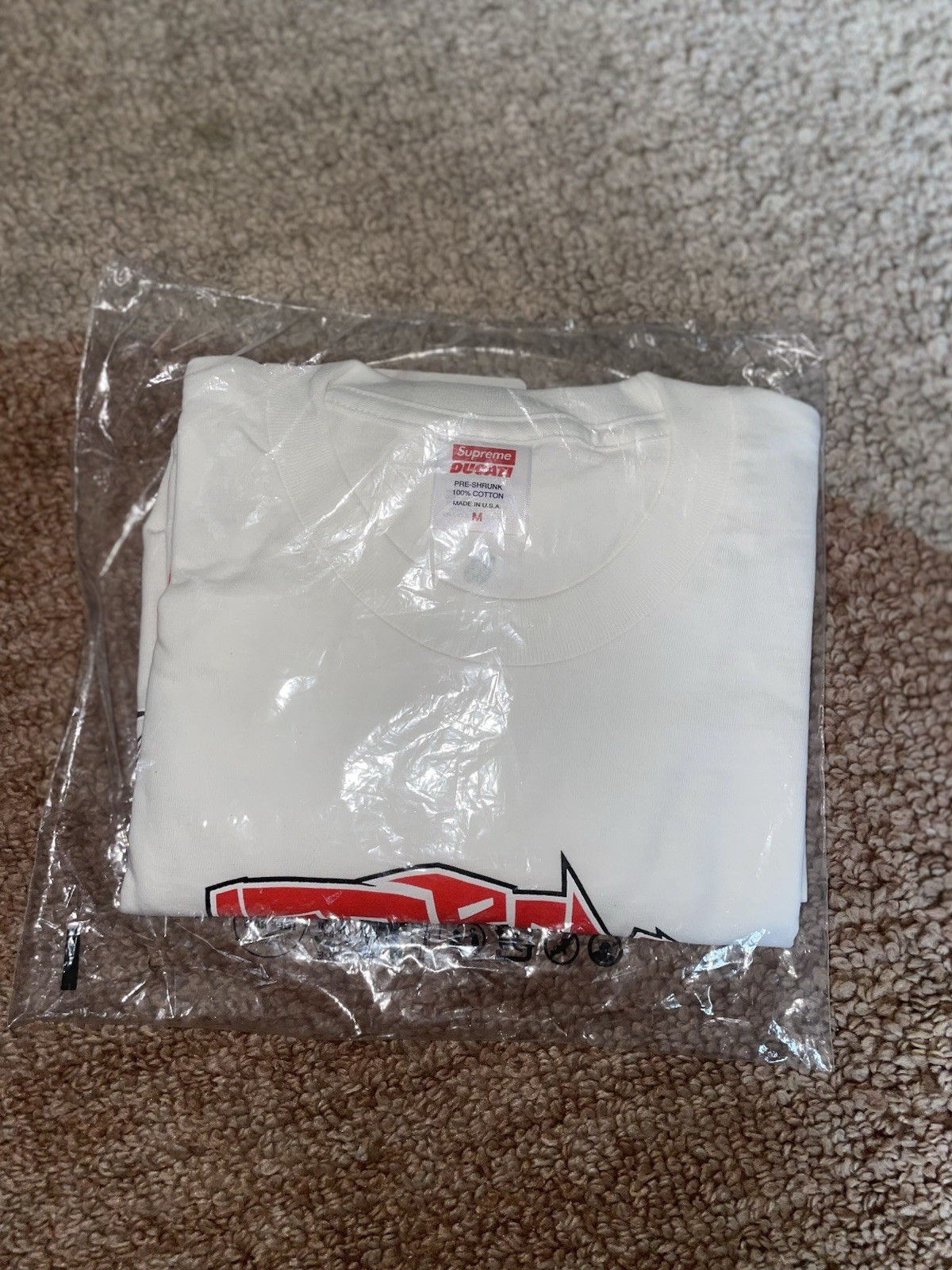Supreme Ducati Bike Tee White Medium SS24 Brand New Authentic gallery