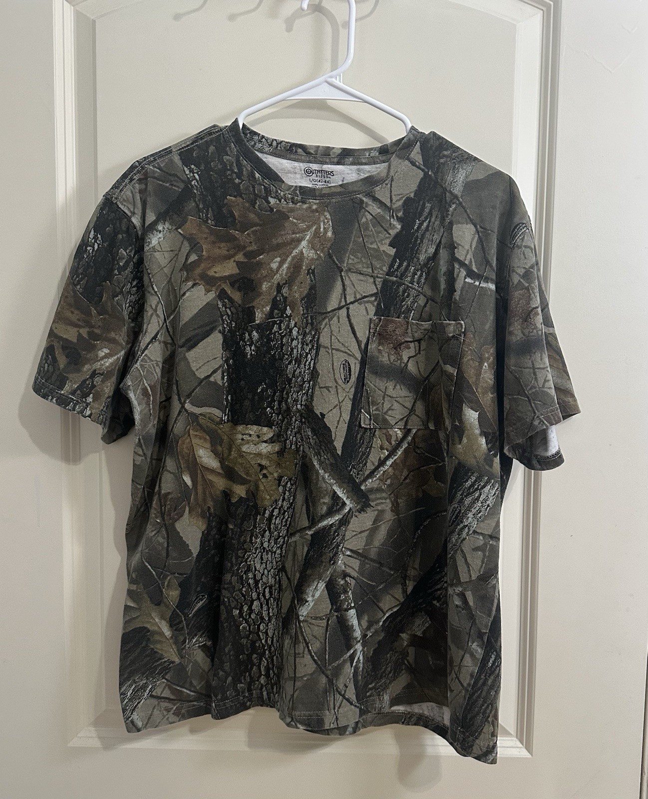 Outfitters Ridge Men’s L Camouflage Pocket Cotton T-Shirt RN 15897 (033) gallery