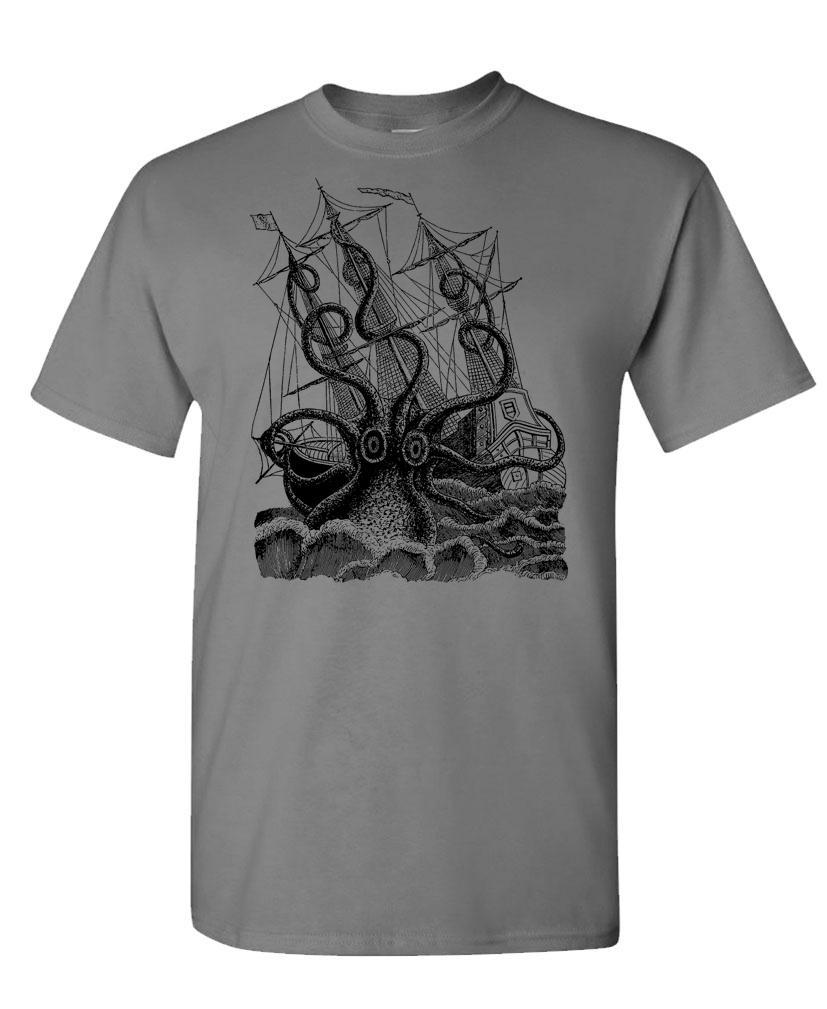 SEA MONSTER KRAKEN - Unisex Cotton T-Shirt Tee Shirt gallery