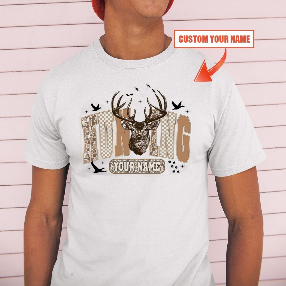 Custom Name Deer Hunting Season Unisex T-shirt | Father's Day Hunting Gifts gallery