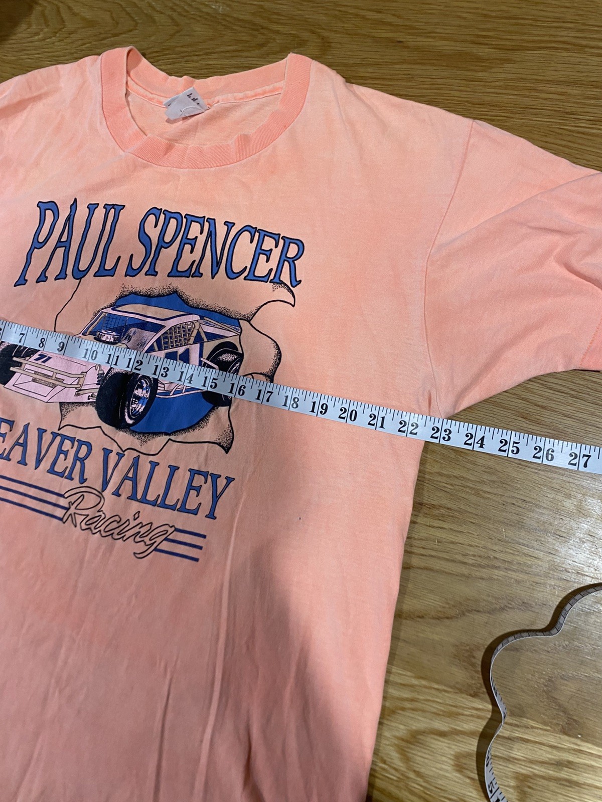 Vintage Graphic Print Car Racing T-Shirt (Large) gallery