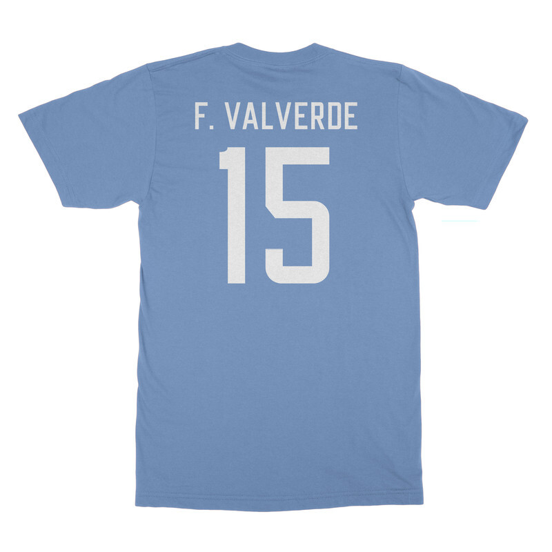 F.Valverde 15 Jersey Style - Uruguay Soccer Cup Fan Unisex T-Shirt gallery