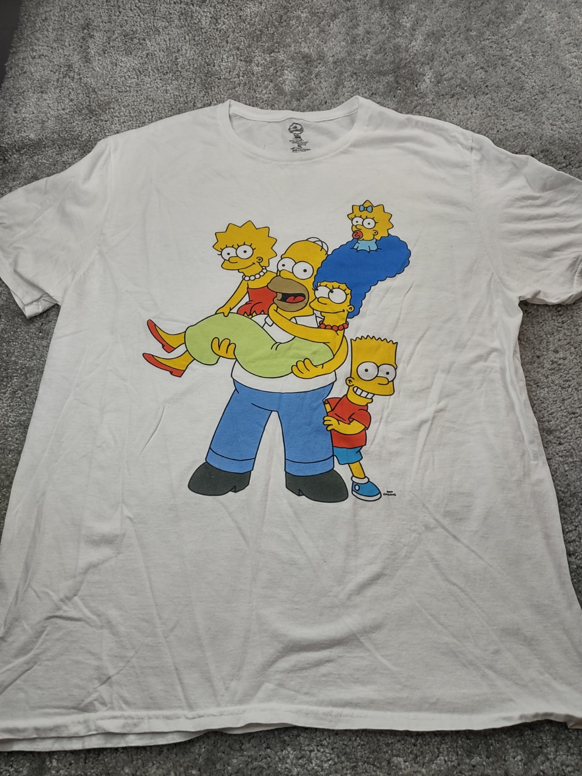The Simpsons 20th Century Fox Mens T-shirt XL Adult White Retro