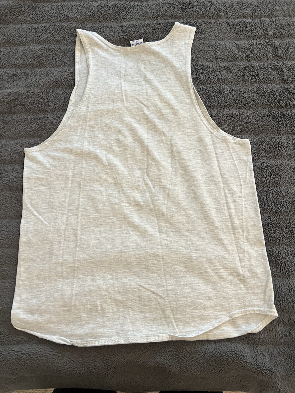 Russell Athletic Vintage 1990s Heather Gray Arch Logo USA Made Tank Top Shirt M gallery