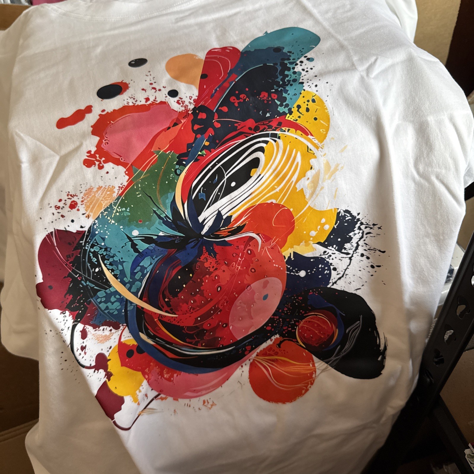 Graphic Abstract Art T-Shirt Large Cotton NEW Shipping Included gallery