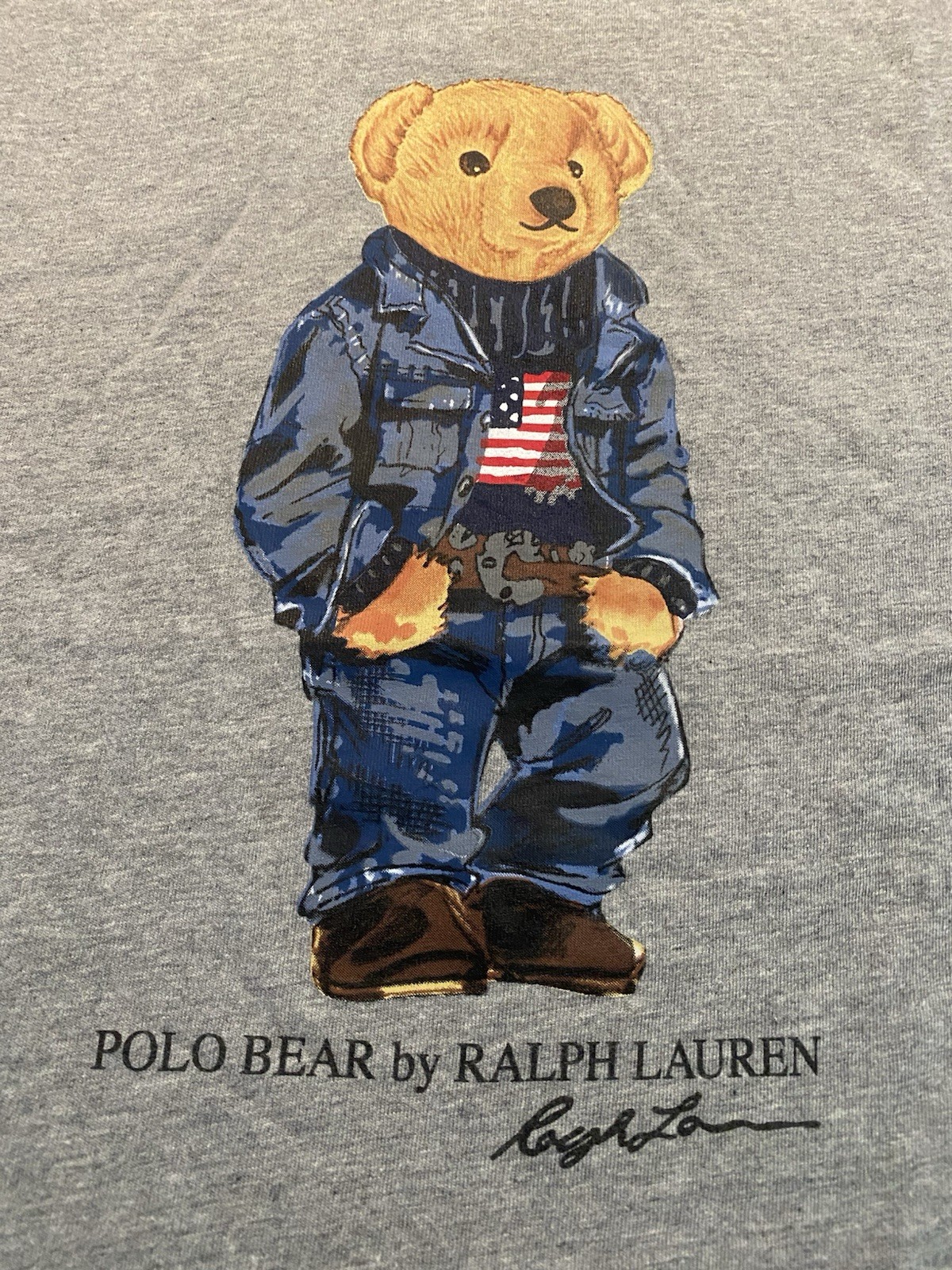 Polo Ralph Lauren Denim USA Preppy Bear Tee T-Shirt New W/Tags Men’s XXL gallery