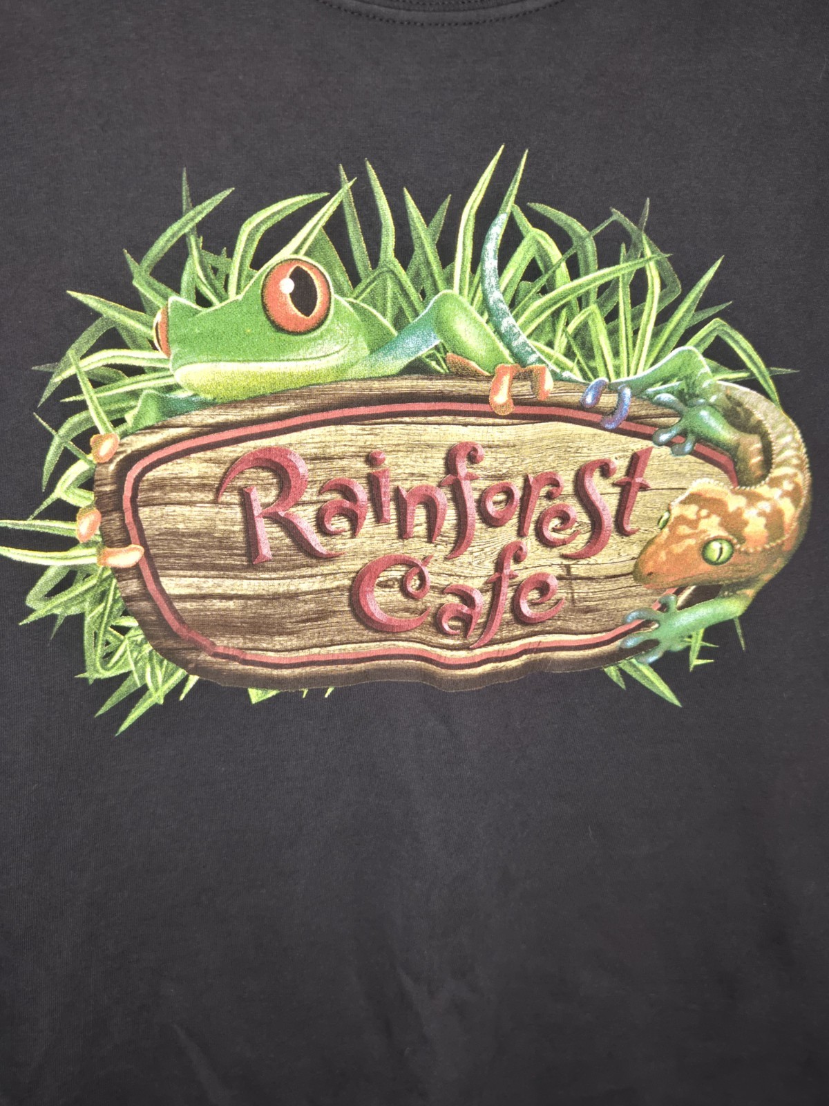 Vintage Rainforest Cafe Tree Frog Shirt Small gallery
