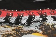 NEW Mixed Emotion Angel Rhinestone Sleeveless Black Graphic Tee