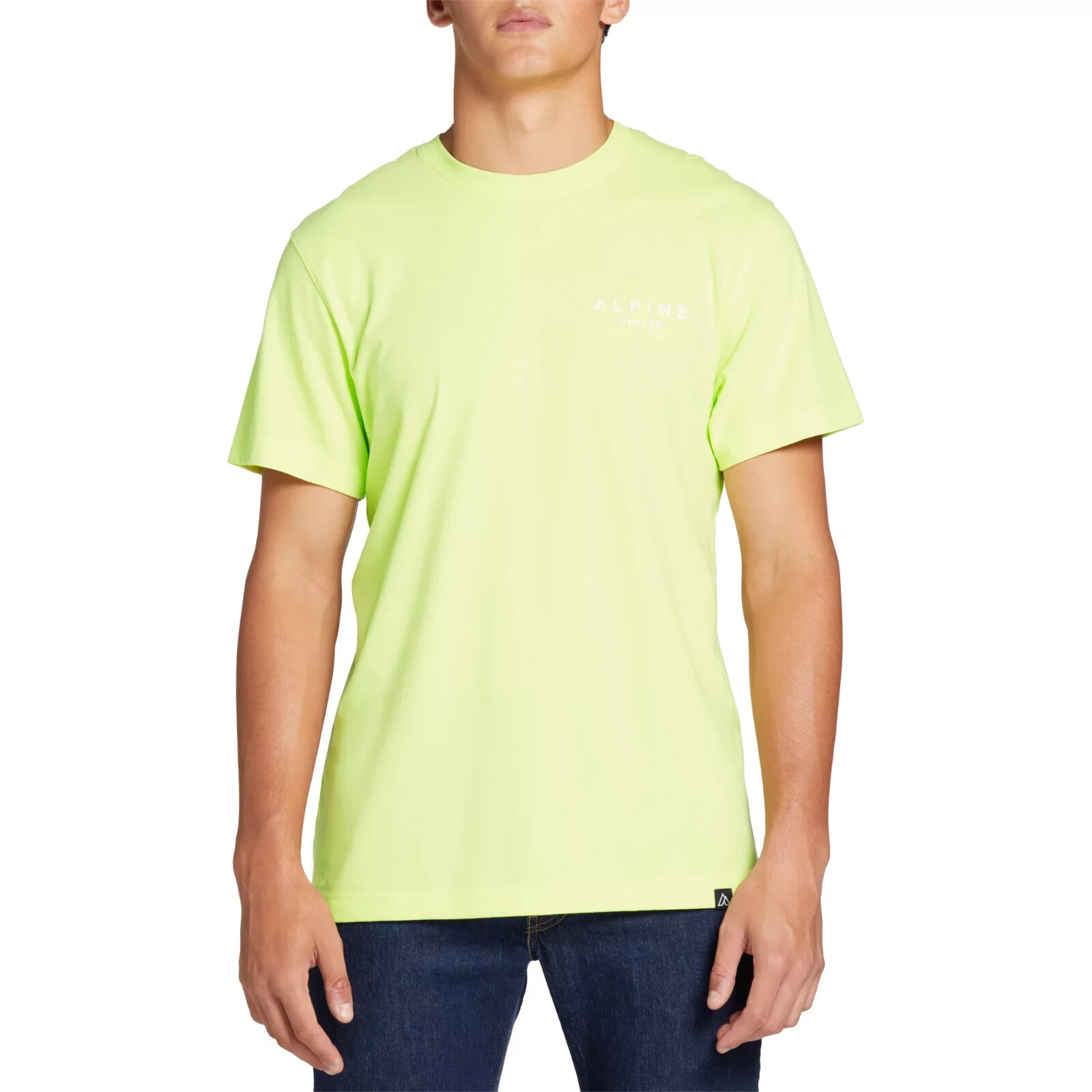 Alpine Design Men’s Short Sleeve EARTH Graphic T-Shirt, Lime Green – LARGE
