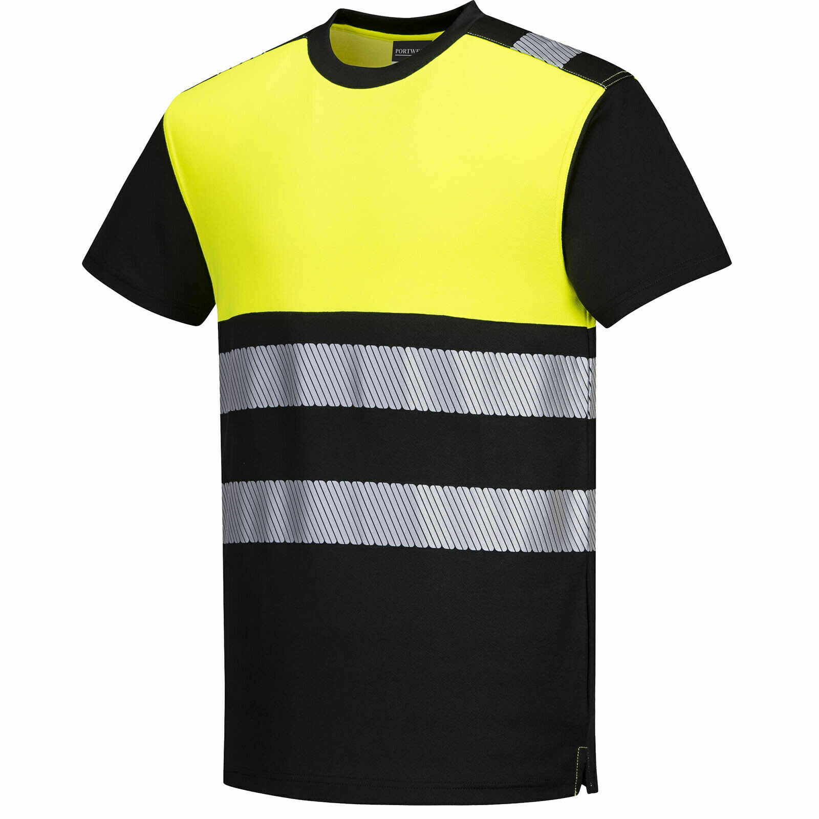 Men's Hi Vis T-Shirt PW311 Reflective High Viz Fluorescent MoistureWicking Shirt gallery