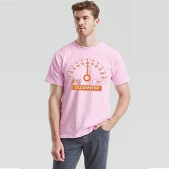 Oldometer 60 Years 60th Birthday Mens T-Shirt Age Gauge Design