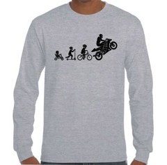 Motorbike Evolution – Mens Funny Superbike T-Shirt Motorcycle Sports Bike Biker