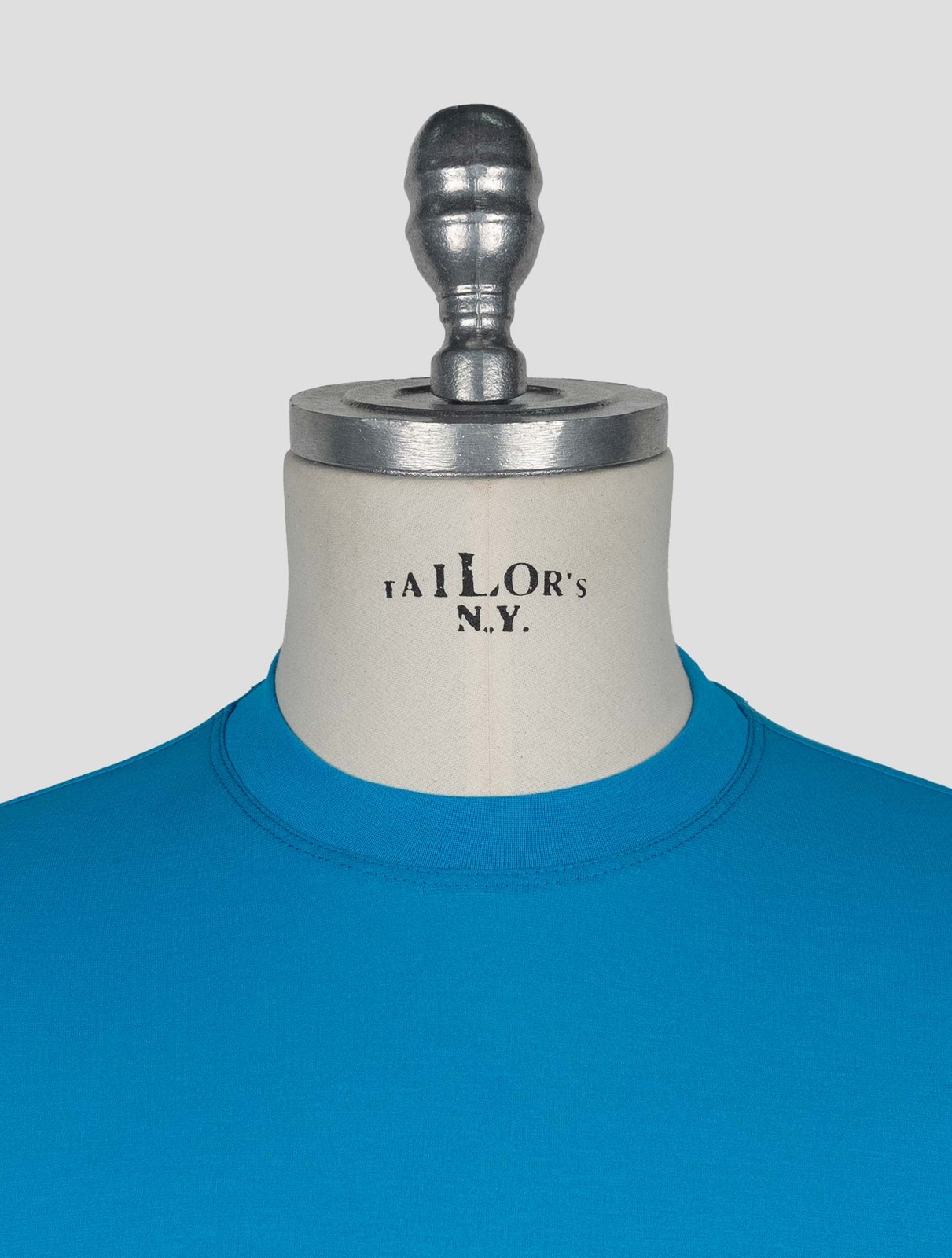 NEW KIRED LIGHT BLUE COTTON T-SHIRT US 46 - EU 56 KRME1 gallery