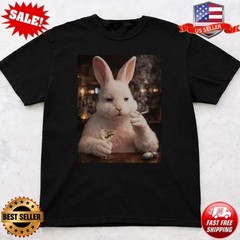 Easter Bunny Shirt Funny Bunny Martini Tee Dark Humor Easter T-Shirt S-3XL