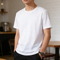 Ice Silk Men’s Half Sleeve Athletic Top for Summer Spring Autumn Winter
